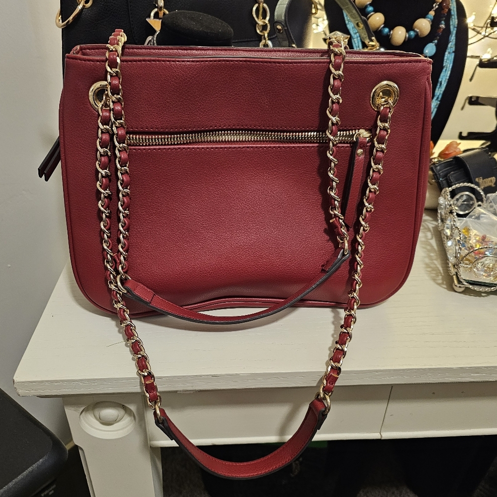 Red Shoulder Purse "Beautiful" - Picture 5 of 7